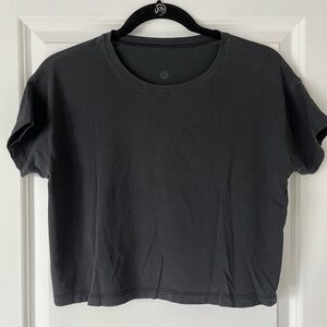 lululemon athletica Charcoal Crop Top